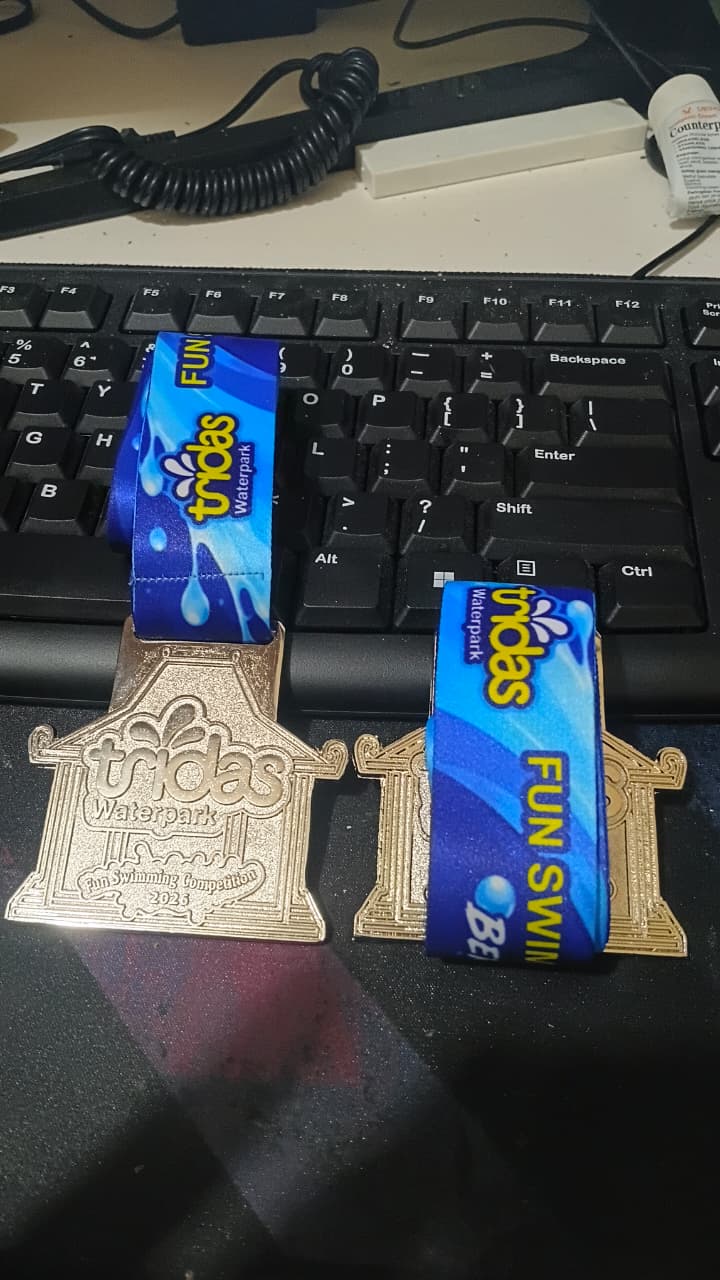 Medali 3MM Tali Full Printing — gambar 1